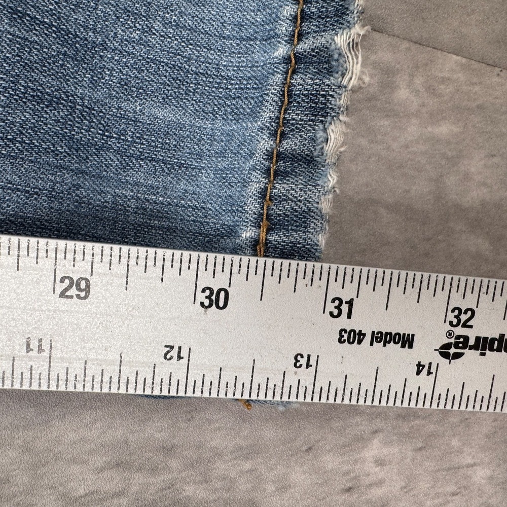 Levis 527 Jeans Mens 30x32 Denim Low Rise Boot Cut Distressed Faded Classic Y2K - Picture 4 of 7